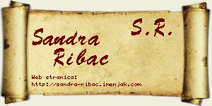 Sandra Ribać vizit kartica